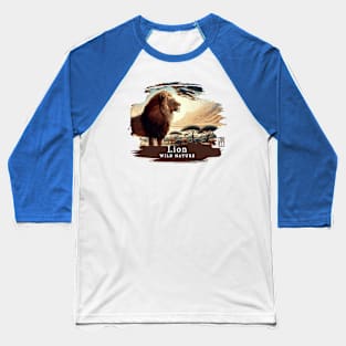 Lion - WILD NATURE - LION -20 Baseball T-Shirt